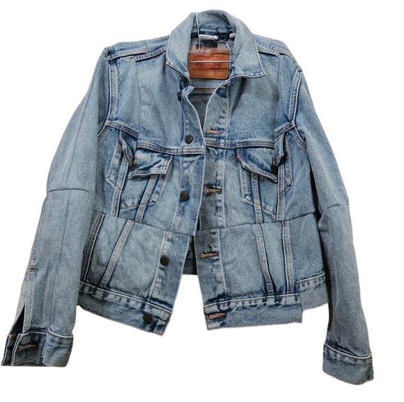Levis Vetements Pour Femme Denim Hiver 2018 Collaboration Jean Jacket - Picture 1 of 13